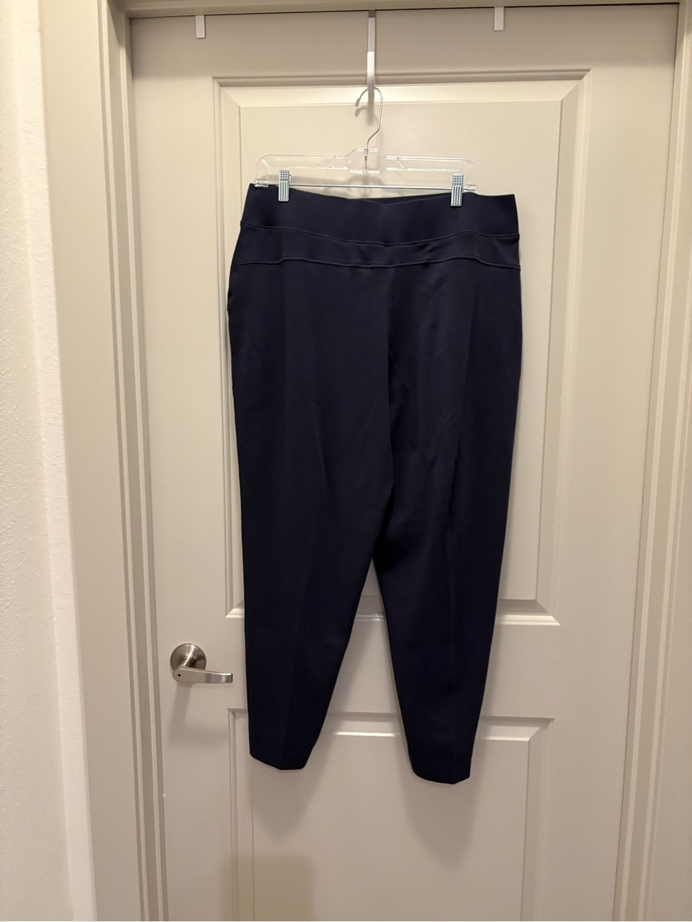 Pact Navy Organic cotton Pull-On Pants NWOT Size XL Slit at ankle - Picture 2 of 5